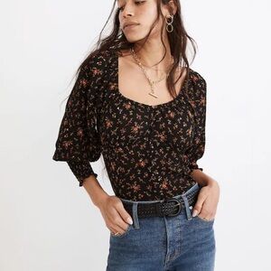 Kirstie Sweetheart Top in Fresh Sprigs